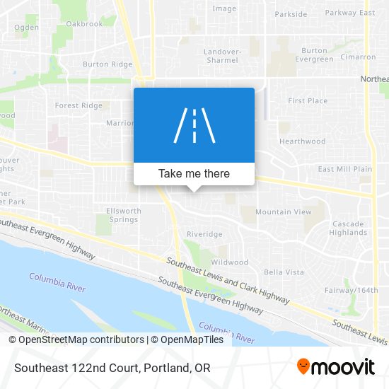 Southeast 122nd Court map