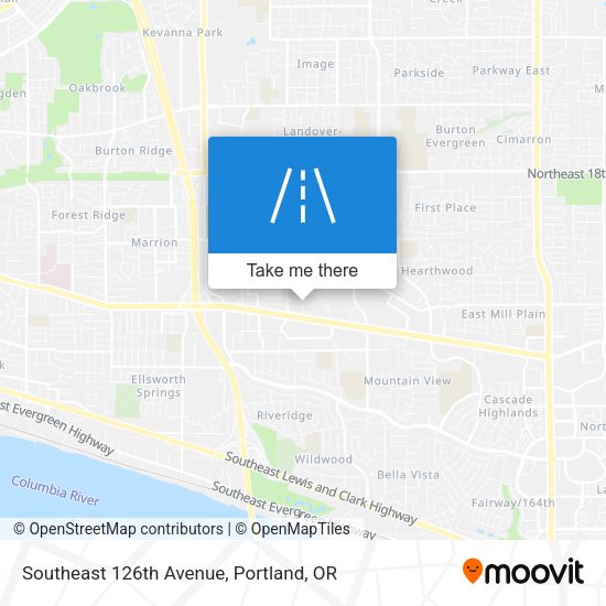 Southeast 126th Avenue map