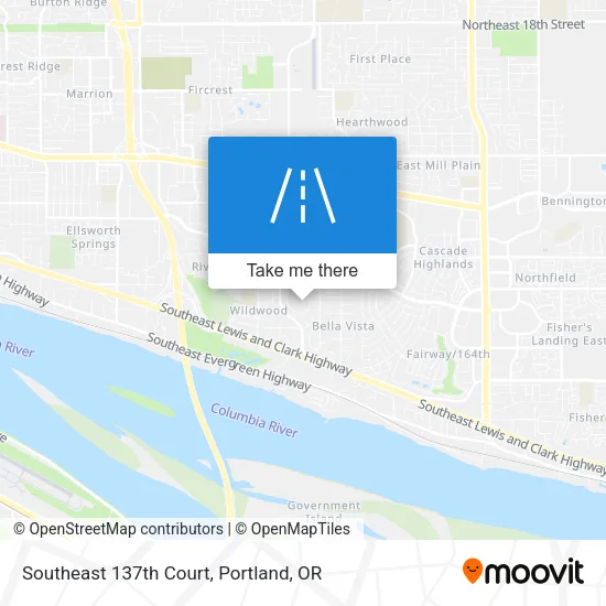 Southeast 137th Court map