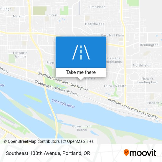 Mapa de Southeast 138th Avenue