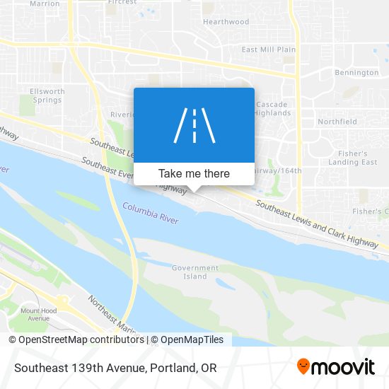 Mapa de Southeast 139th Avenue