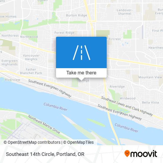 Southeast 14th Circle map