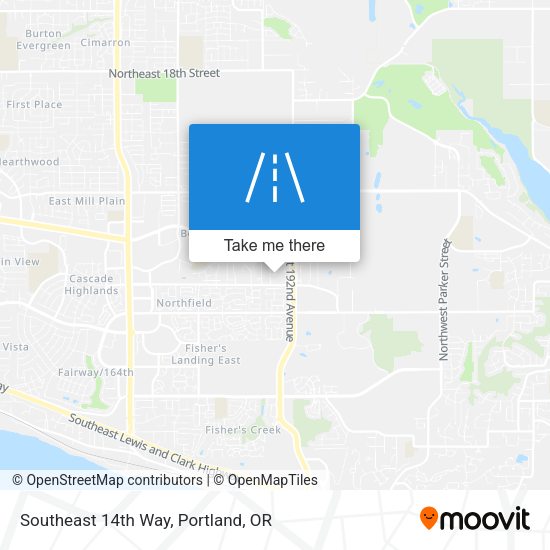 Mapa de Southeast 14th Way
