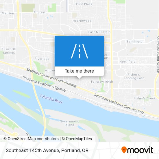 Southeast 145th Avenue map