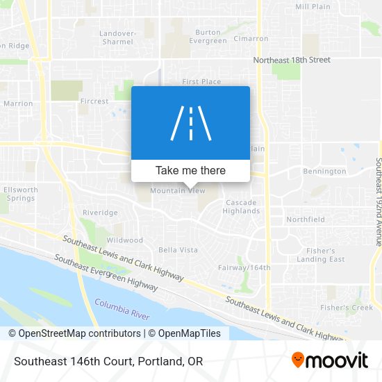 Southeast 146th Court map
