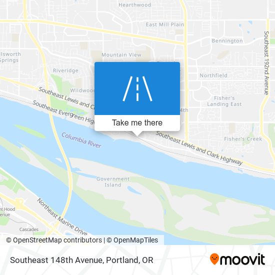 Mapa de Southeast 148th Avenue