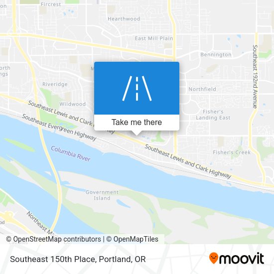 Southeast 150th Place map