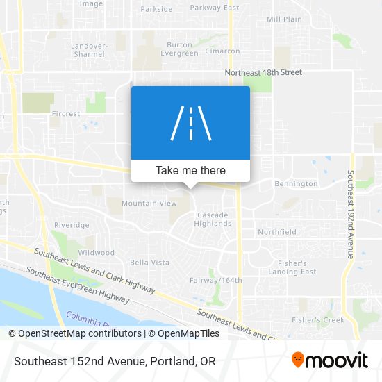 Southeast 152nd Avenue map