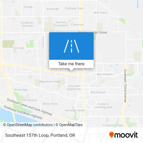 Southeast 157th Loop map