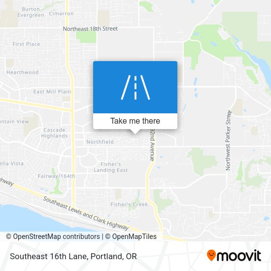 Mapa de Southeast 16th Lane