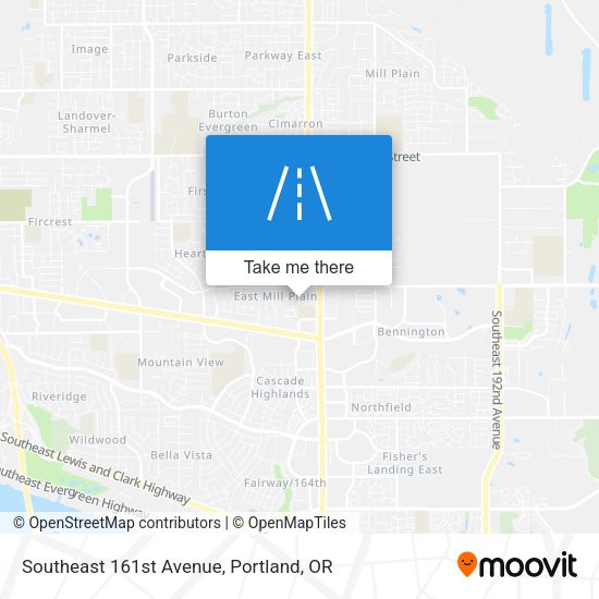 Southeast 161st Avenue map