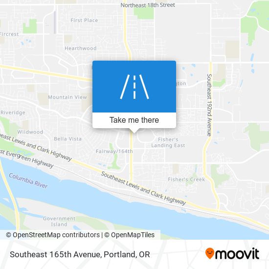 Southeast 165th Avenue map