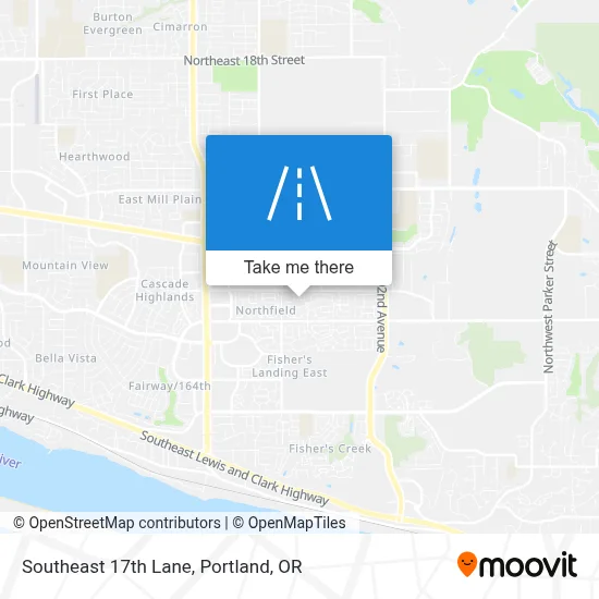 Southeast 17th Lane map