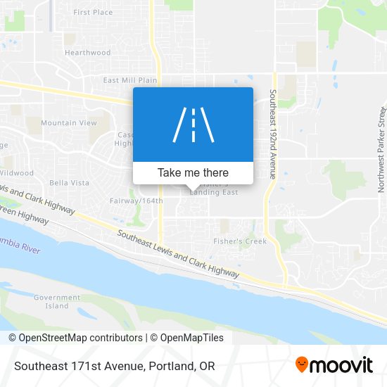 Southeast 171st Avenue map