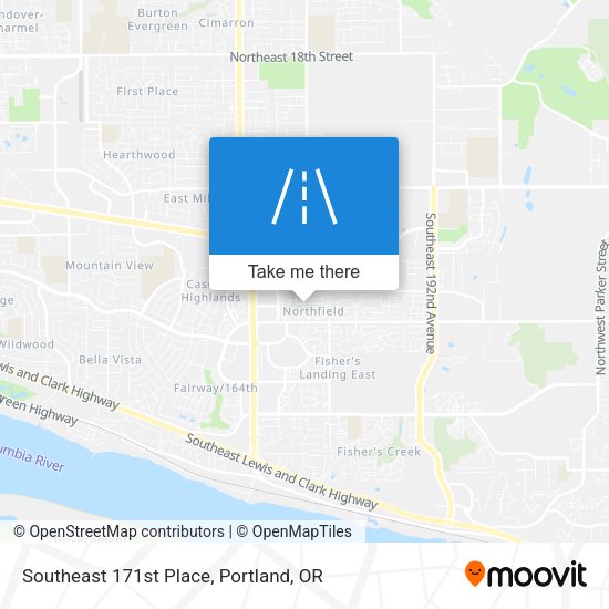 Mapa de Southeast 171st Place