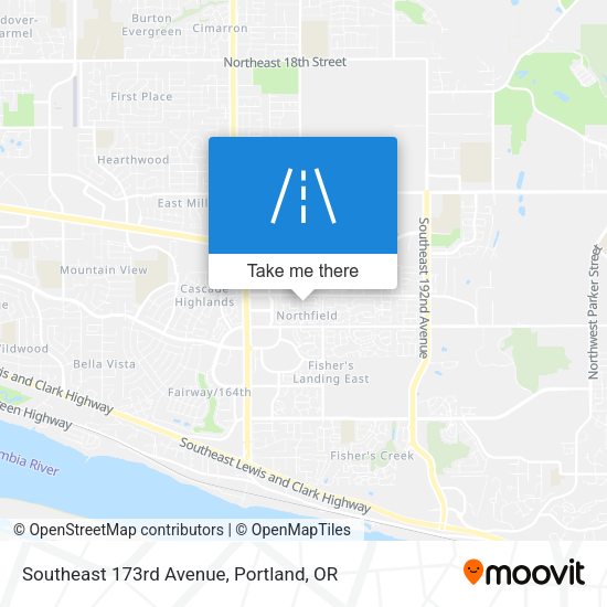 Southeast 173rd Avenue map