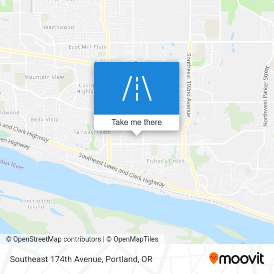 Southeast 174th Avenue map