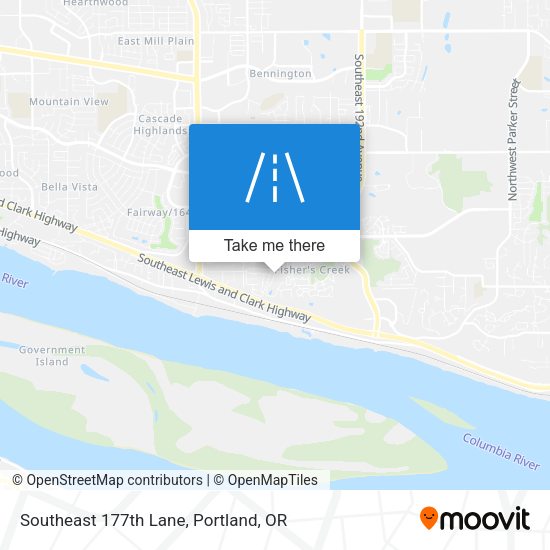 Mapa de Southeast 177th Lane