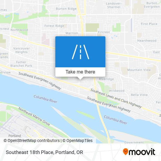 Mapa de Southeast 18th Place