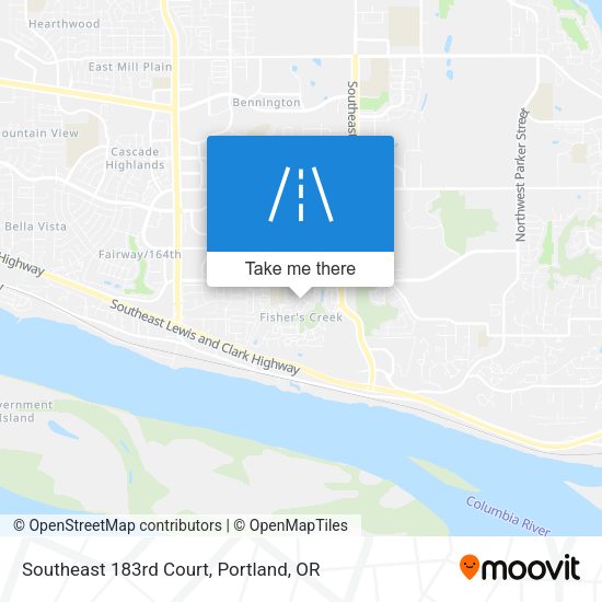 Southeast 183rd Court map