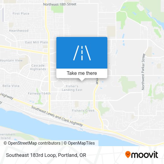Mapa de Southeast 183rd Loop