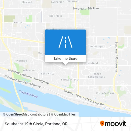 Southeast 19th Circle map