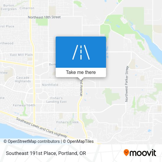 Mapa de Southeast 191st Place