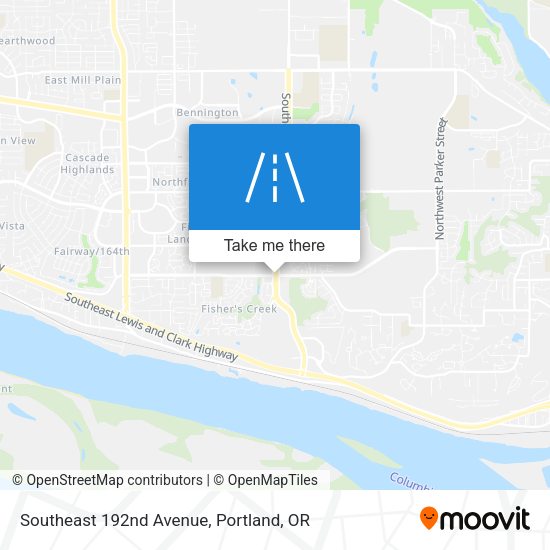 Southeast 192nd Avenue map