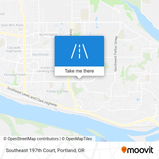 Southeast 197th Court map