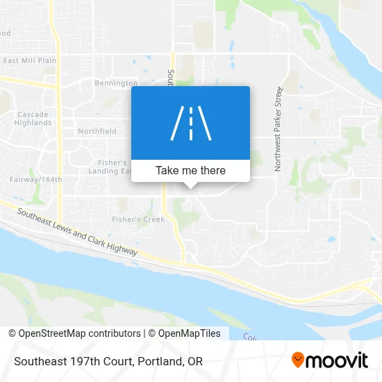 Southeast 197th Court map