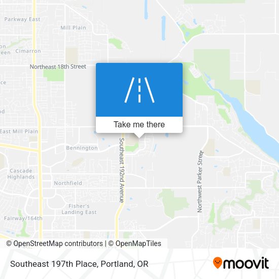 Southeast 197th Place map