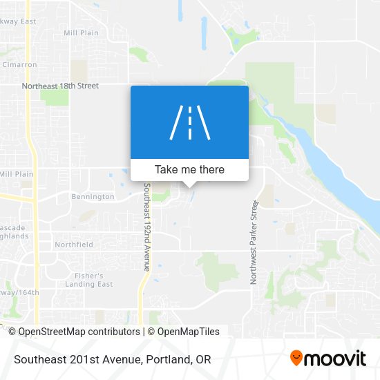Mapa de Southeast 201st Avenue