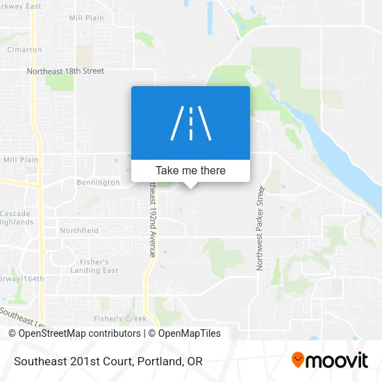 Southeast 201st Court map