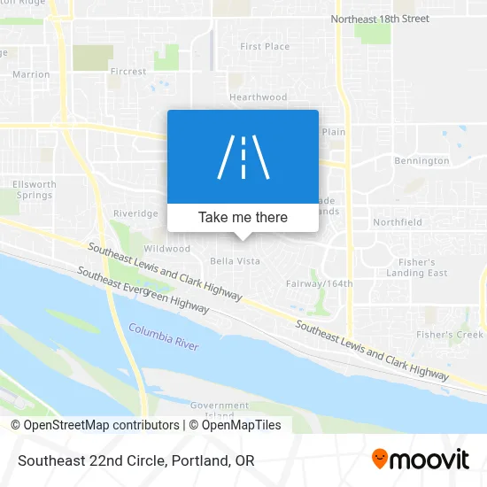 Southeast 22nd Circle map