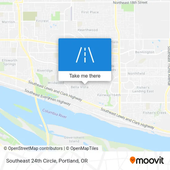 Southeast 24th Circle map