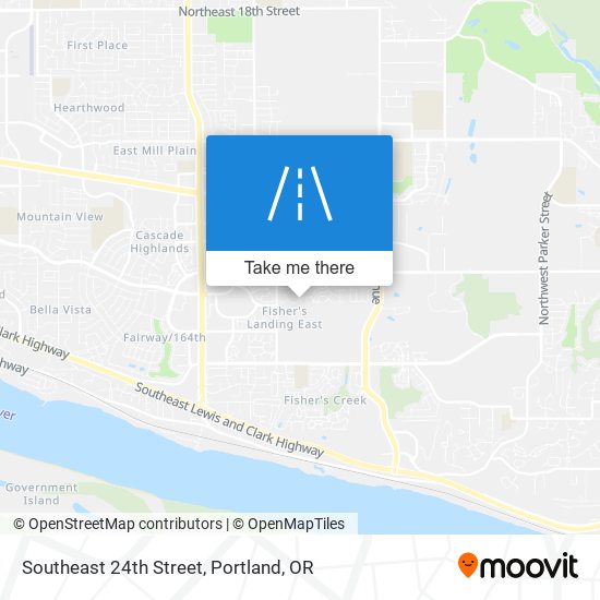 Southeast 24th Street map