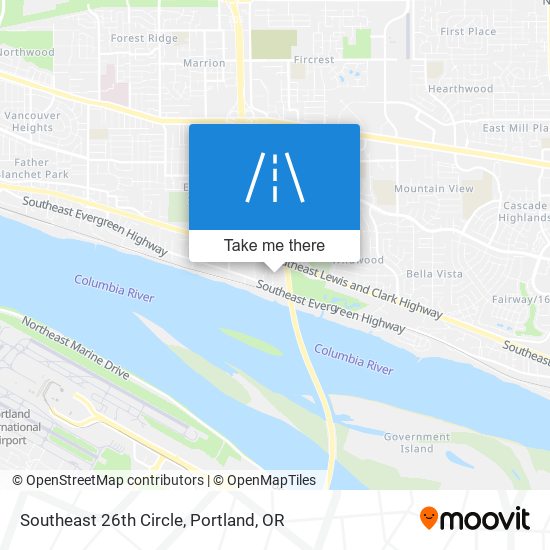 Southeast 26th Circle map