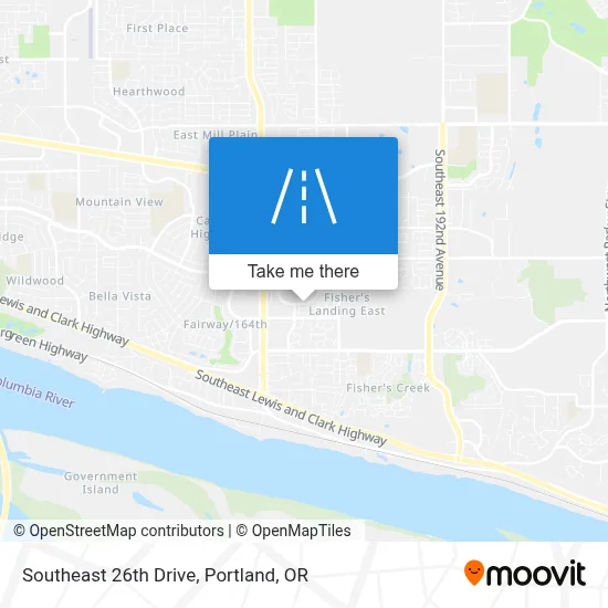 Southeast 26th Drive map