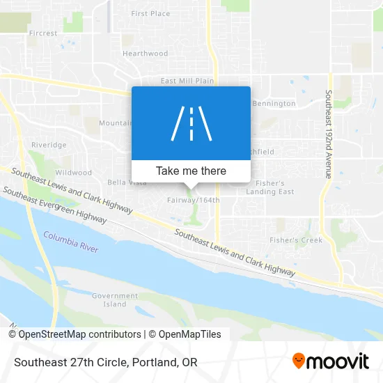 Southeast 27th Circle map