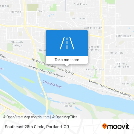 Southeast 28th Circle map