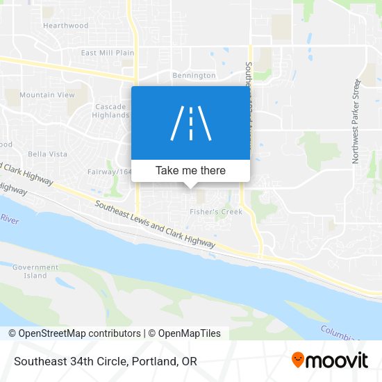 Mapa de Southeast 34th Circle