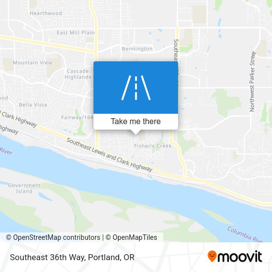 Mapa de Southeast 36th Way
