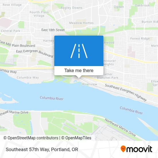 Southeast 57th Way map
