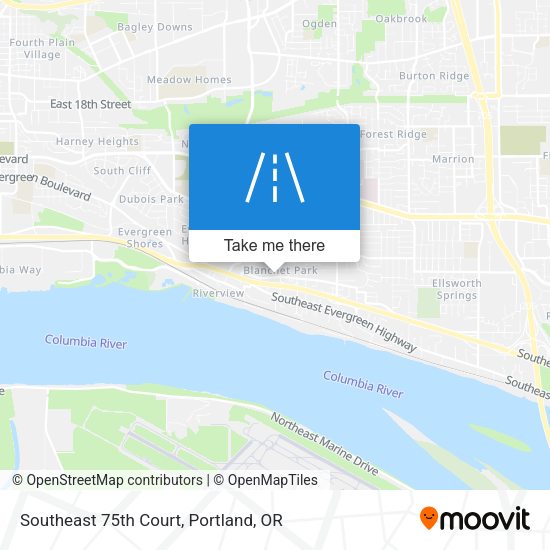 Southeast 75th Court map