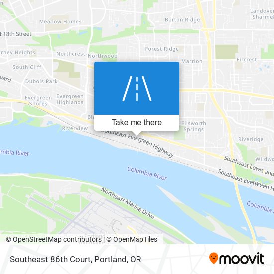 Southeast 86th Court map