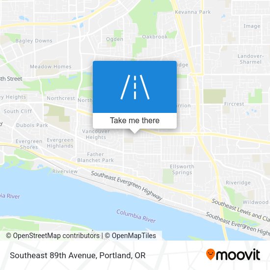Mapa de Southeast 89th Avenue