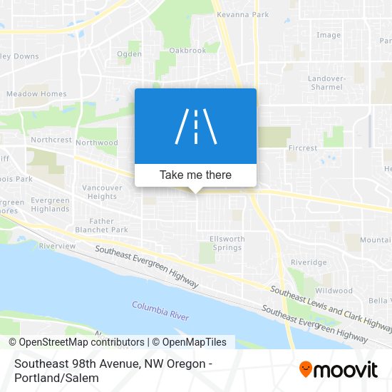 Mapa de Southeast 98th Avenue