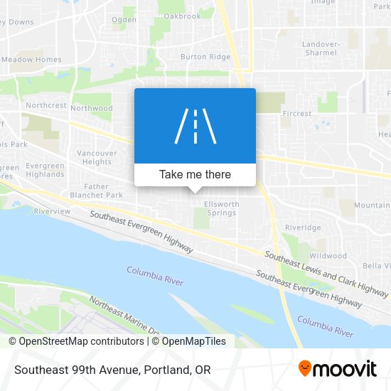 Southeast 99th Avenue map