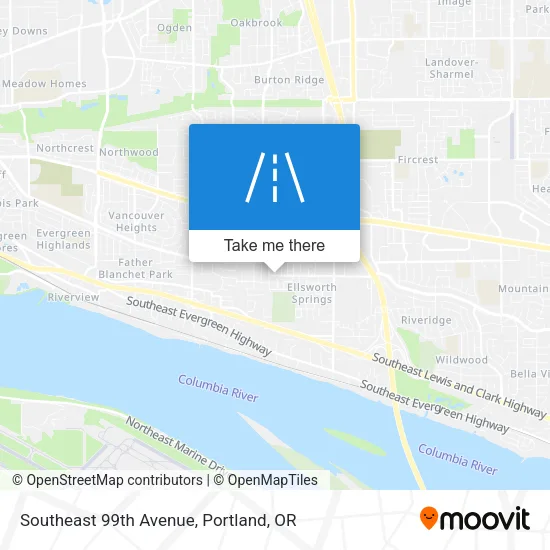 Mapa de Southeast 99th Avenue