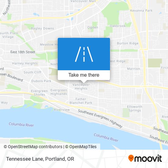 Tennessee Lane map